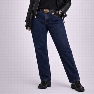 Harley Davidson Women's Jeans Straight Leg Dark Wash Denim Size 10